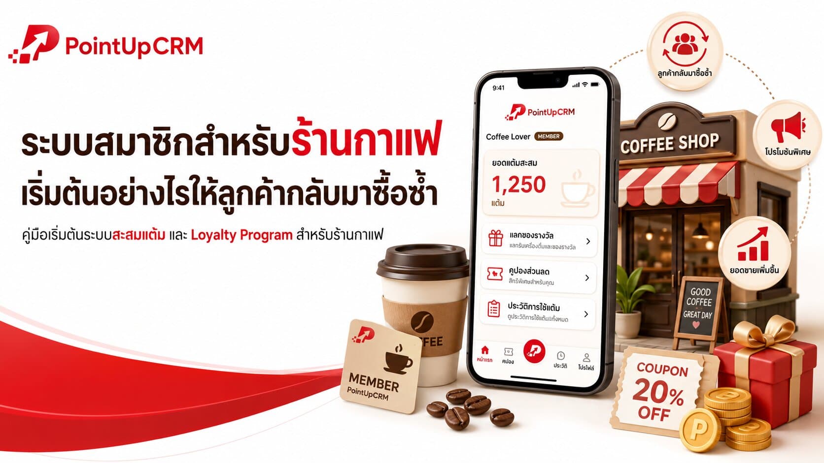 ระบบสมาชิกสำหรับร้านกาแฟ เริ่มต้นอย่างไรให้ลูกค้ากลับมาซื้อซ้ำ