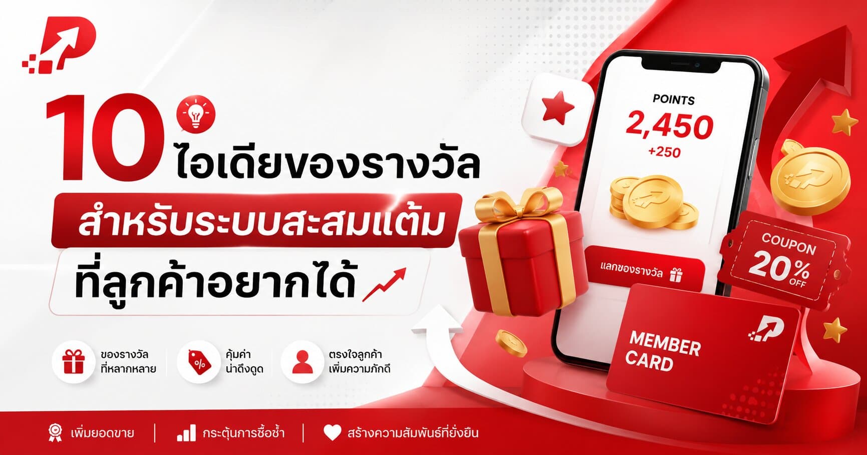 10 ไอเดียของรางวัลสำหรับระบบสะสมแต้มที่ลูกค้าอยากได้